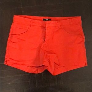 H&M Bright Orange Shorts